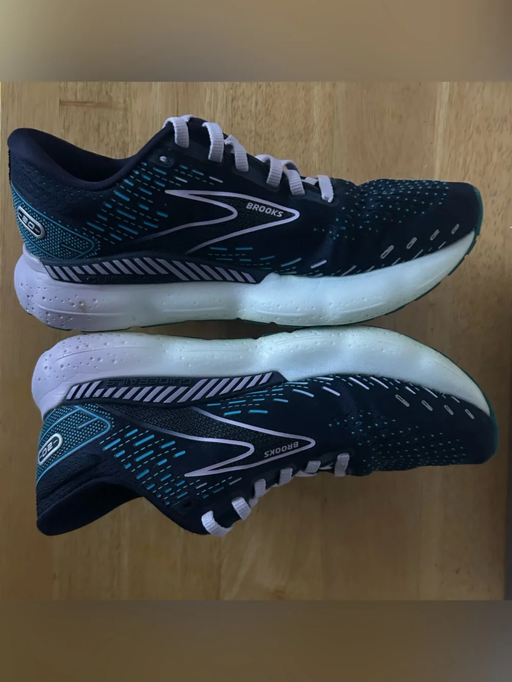Brooks Womens Glycerin GTS 20 Blue lilac  Running Shoes Sneakers Size 8